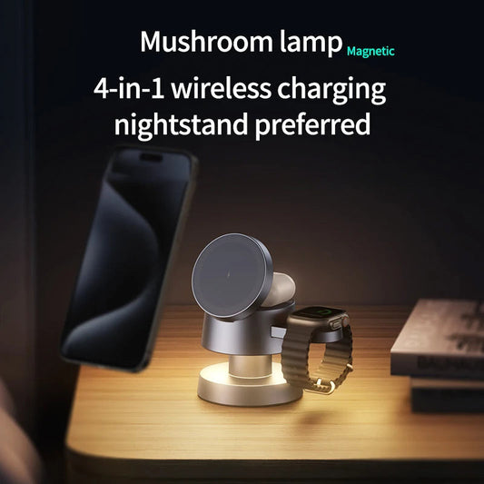 Mushroom Lamp Wireless Charging Station